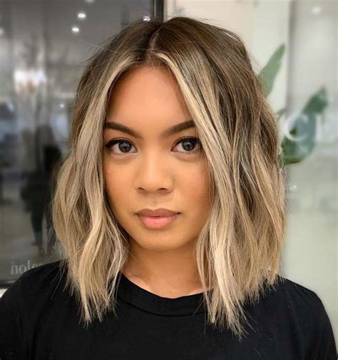 short balayage hair blonde|asian balayage short straight hair.